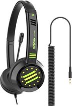 DANYIN DT326 Op het hoofd gemonteerde desktopcomputer Kinderen leren draadheadset met microfoon, kabellengte: 1,8 m, stijl: stervlag (zwart)