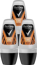 Rexona Men Workout Hi-Impact Deoroller Multi Pack - 3 x 50 ml