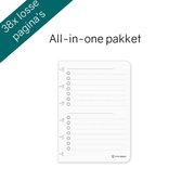 Greenstory GreenBook - losse uitwisbare pagina's A6 - set All-in-one pagina's - 38 pagina's (19 vellen)