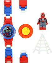 Minifigure horloge -bouwstenen inclusief Mini Figure - Spiderman