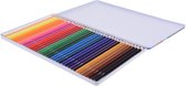 36x Kleurpotloden in diverse kleuren 18 x 0,7 cm - Houten potloden in diverse kleuren - Tekenen/kleuren met potlood