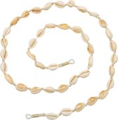 Dielay - Brillenkoord met Schelpjes - Ketting voor Zonnebril - Wit