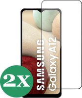 Screenprotector geschikt voor Samsung Galaxy A12 - Screen Protector Glas - 2 Stuks