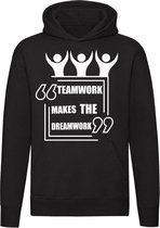 Teamwork makes the dreamwork hoodie | werk | teamwerk | collega | unisex | trui | sweater | hoodie | capuchon