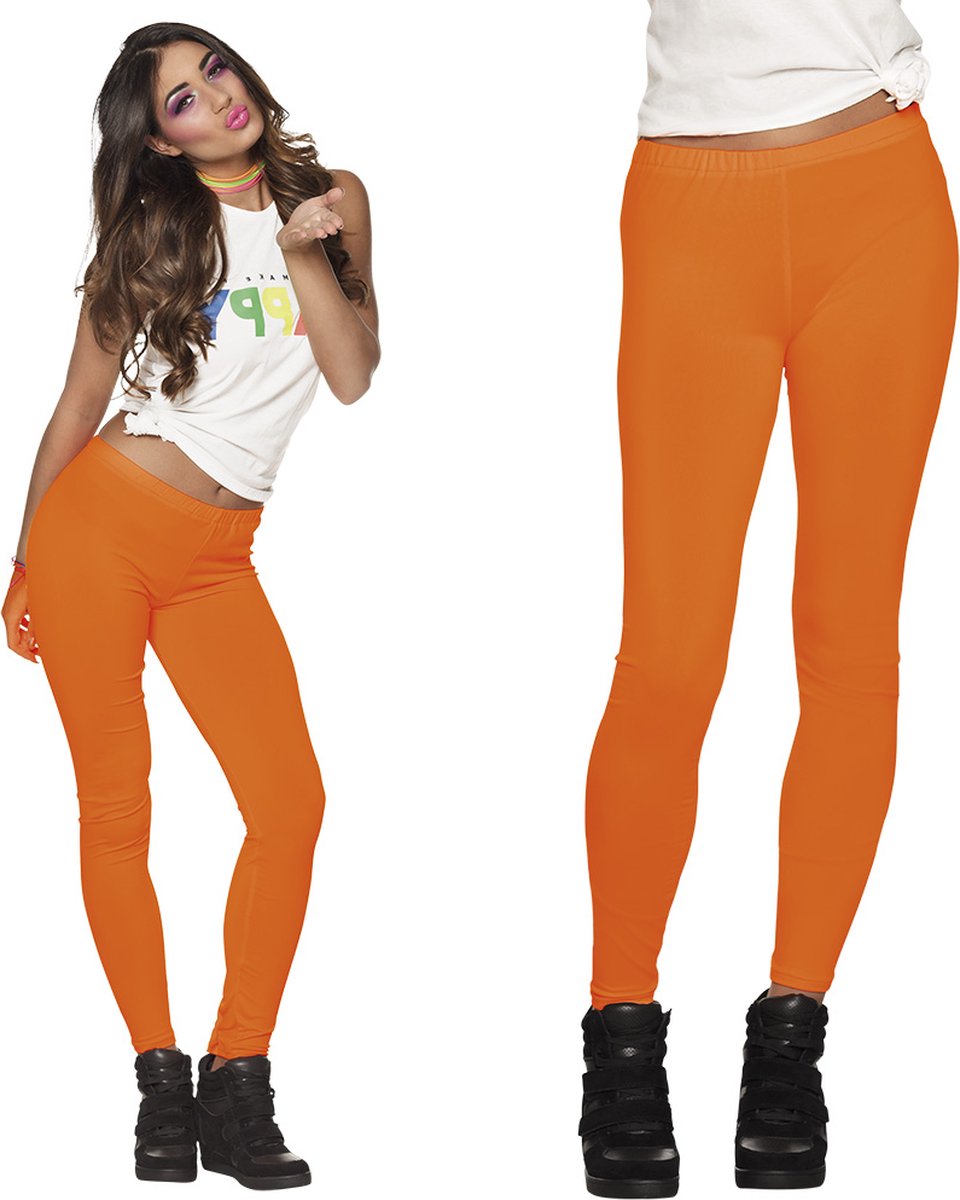 Legging lichtoranje- viscose stretch- draagcomfort en kleurplezier in één ontwerp