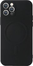 VOTIQ® MagSafe case voor iPhone 12 PRO / MINI / MAX - Hoesje Siliconenhoesje compatible - Transparant - voor Mobiele Wallet Kaarthouder Autohouder - Voor Apple MagSafe accessoires - Oplader d