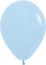 Ballon 30 cm, pastelblauw, Sempertex kwaliteit