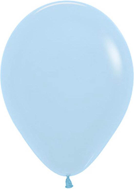 Ballon 30 cm, pastelblauw, Sempertex kwaliteit