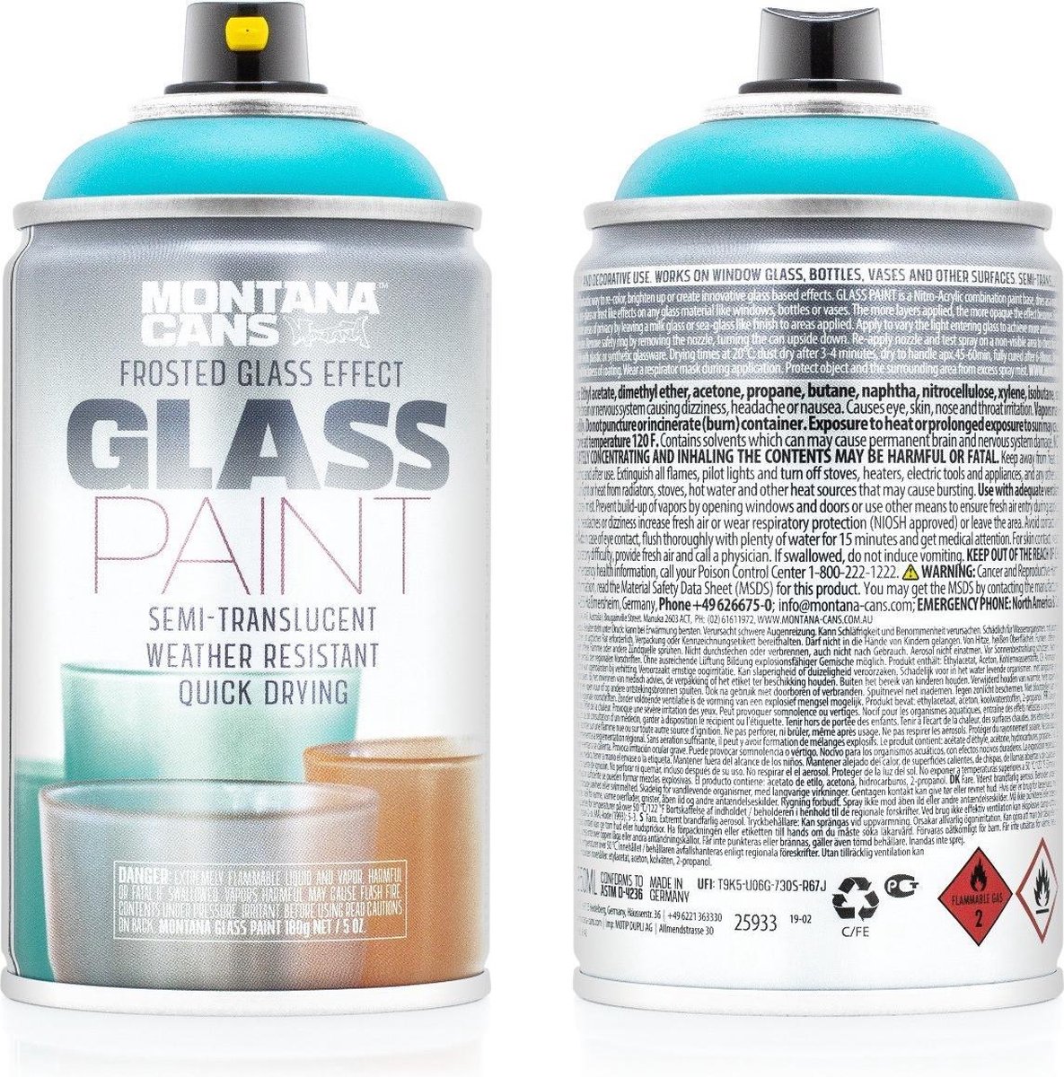 Peinture en spray MTN Pro effet verre givré 400 ml Montana chez