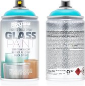 Montana Glass Paint 6115 Teal - Glasverf Montana 250ml - Verf Om Glas Ondoorzichtig Te Maken - Decoratieve Glasverf