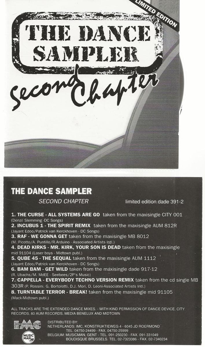The Dance sampler - second 2 nd Chapter - CD