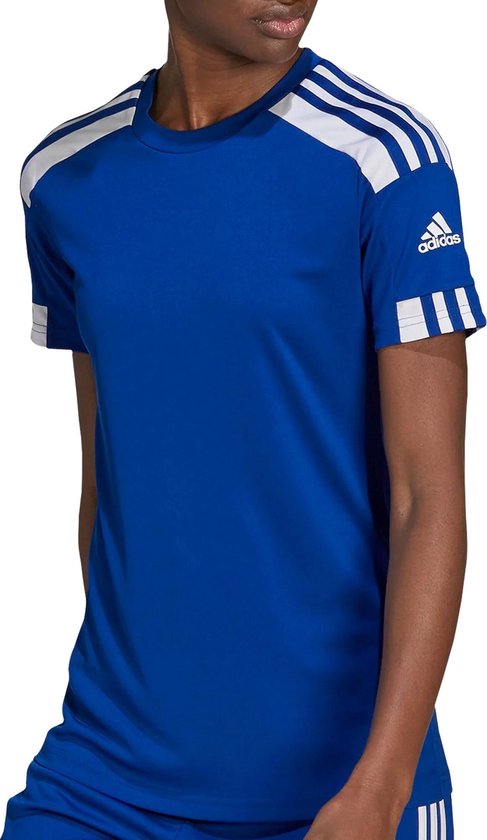 adidas Squadra 21 Sportshirt - Maat XL  - Vrouwen - Donker blauw/Wit