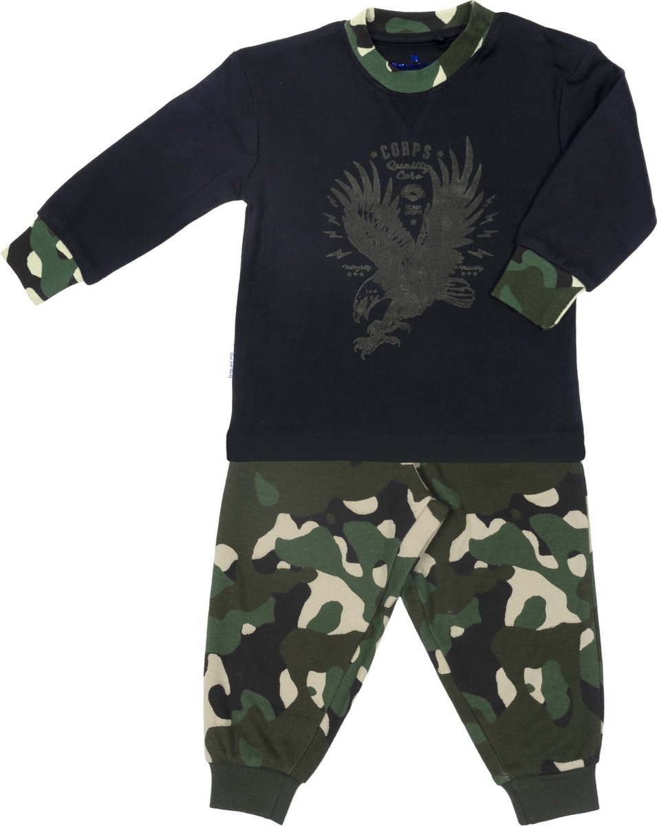 Frogs and Dogs - Pyjama Adelaar - Blauw / Groen - Maat 74 - Jongens