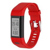 Smart Watch siliconen polsband horlogeband voor Garmin Vivosmart HR + (rood)