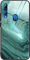 Voor Huawei Y9 Prime (2019) / P Smart Z marmeren patroon glas beschermhoes (DL02)