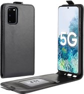 Voor Samsung Galaxy S20 FE 4G / 5G R64 Textuur Enkele Verticale Flip Lederen Beschermhoes met Kaartsleuven & Fotolijst (Zwart)