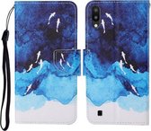 Voor Samsung Galaxy A01 Gekleurde Tekening Patroon Horizontale Flip Leren Case met Houder & Kaartsleuven & Portemonnee & Lanyard (Aquarel Vis)