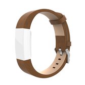 Voor Fitbit Charge 2 kunststof lederen band (bruin)