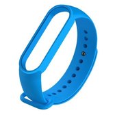 Voor Geschikt voor Xiaomi Mi Band 6 (CA8856) Siliconen vervangende band horlogeband in effen kleur (blauw)