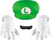 "Luigi's accessoires set voor kinderen  - Verkleedattribuut - One size"