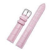 Kalfsleer afneembare horlogebandje, specificatie: 16 mm (roze)