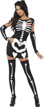 "Sexy skelettenoutfit voor vrouwen - Verkleedkleding - XS"