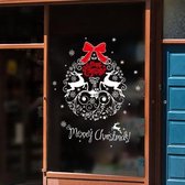 2 STKS Kerstversiering Elanden Kerstman Vensterglas Sticker