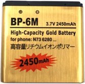 2450mAh BP-6M hoge capaciteits Gold Business-batterij voor de Nokia N73 / N93