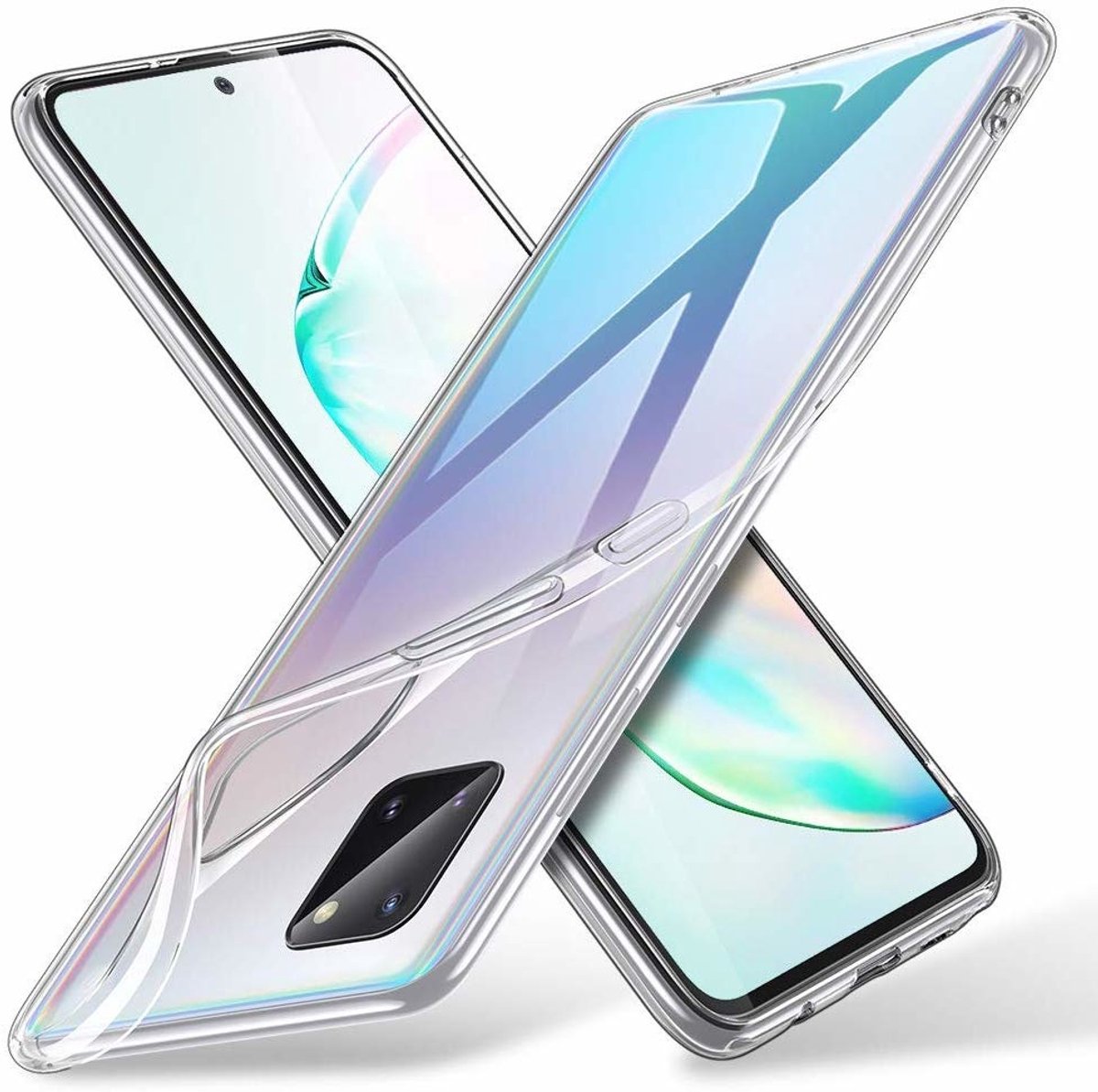 Hoesje Geschikt Voor Samsung Galaxy Note 10 Lite Hoesje TPU Back Cover - Transparant