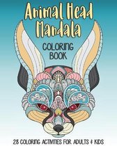 Animal Head Mandala Coloring Book