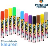 Premium Paintings - Raamstiften - 12 Kleuren - Krijtstiften - 6 mm