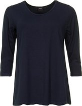 Zazou-t-shirt-amy-driekwart-mouw-bamboe-navy