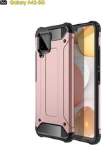 Voor Samsung Galaxy A42 5G Magic Armor TPU + pc combinatiebehuizing (roségoud)