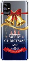 Voor Samsung Galaxy M31s Christmas Series Clear TPU beschermhoes (Golden Bell)