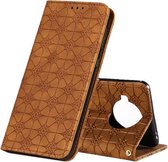 Voor Xiaomi Mi 10T Lite 5G Lucky Flowers Embossing Pattern Magnetische Horizontale Flip Leather Case met Houder & Kaartsleuven (Geel Bruin)