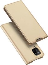 Voor Samsung Galaxy A42 5G DUX DUCIS Skin Pro Series Horizontale Flip PU + TPU lederen tas, met houder en kaartsleuven (goud)