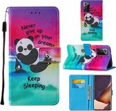 Voor Samsung Galaxy Note20 Ultra / 5G Cross Texture Painting Pattern Horizontale Flip Leather Case met Houder & Kaartsleuven & Portemonnee & Lanyard (Chrysanthemum)