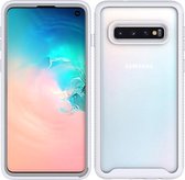 Voor Samsung Galaxy S10 Sterrenhemel Effen Kleur Serie Schokbestendige PC + TPU Beschermhoes (Wit)