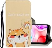 Voor Xiaomi Redmi 8 3D Gekleurde Tekening Horizontale Flip PU Lederen Case met Houder & Kaartsleuven & Portemonnee (Shiba Inu)