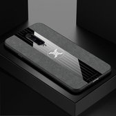 Voor OnePlus 7 Pro XINLI Stitching Cloth Texture Schokbestendig TPU beschermhoes (grijs)