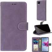 Voor ZTE Axon 11 5G Retro Frosted Horizontale Flip PU lederen tas met houder & kaartsleuven & portemonnee & fotolijst (paars)