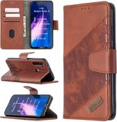 Voor Xiaomi Redmi Note 8 Bijpassende Kleur Krokodil Textuur Horizontale Flip PU Lederen Case met Portemonnee & Houder & Kaartsleuven (Bruin)