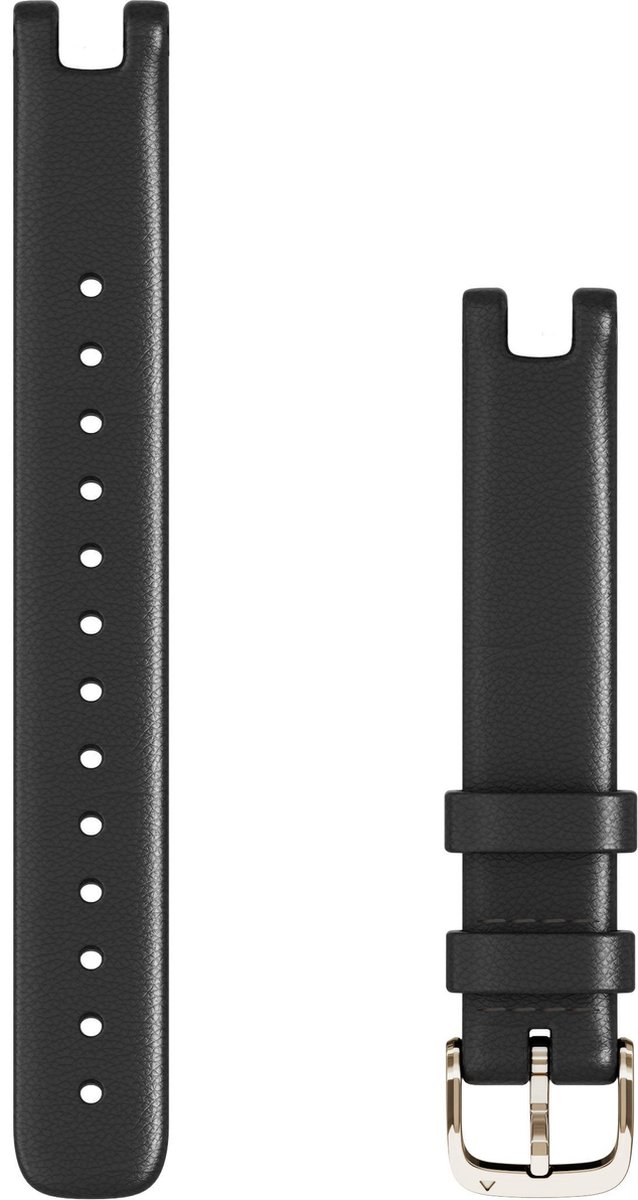 Garmin Lily - Polsband - Zwart Italiaans leer