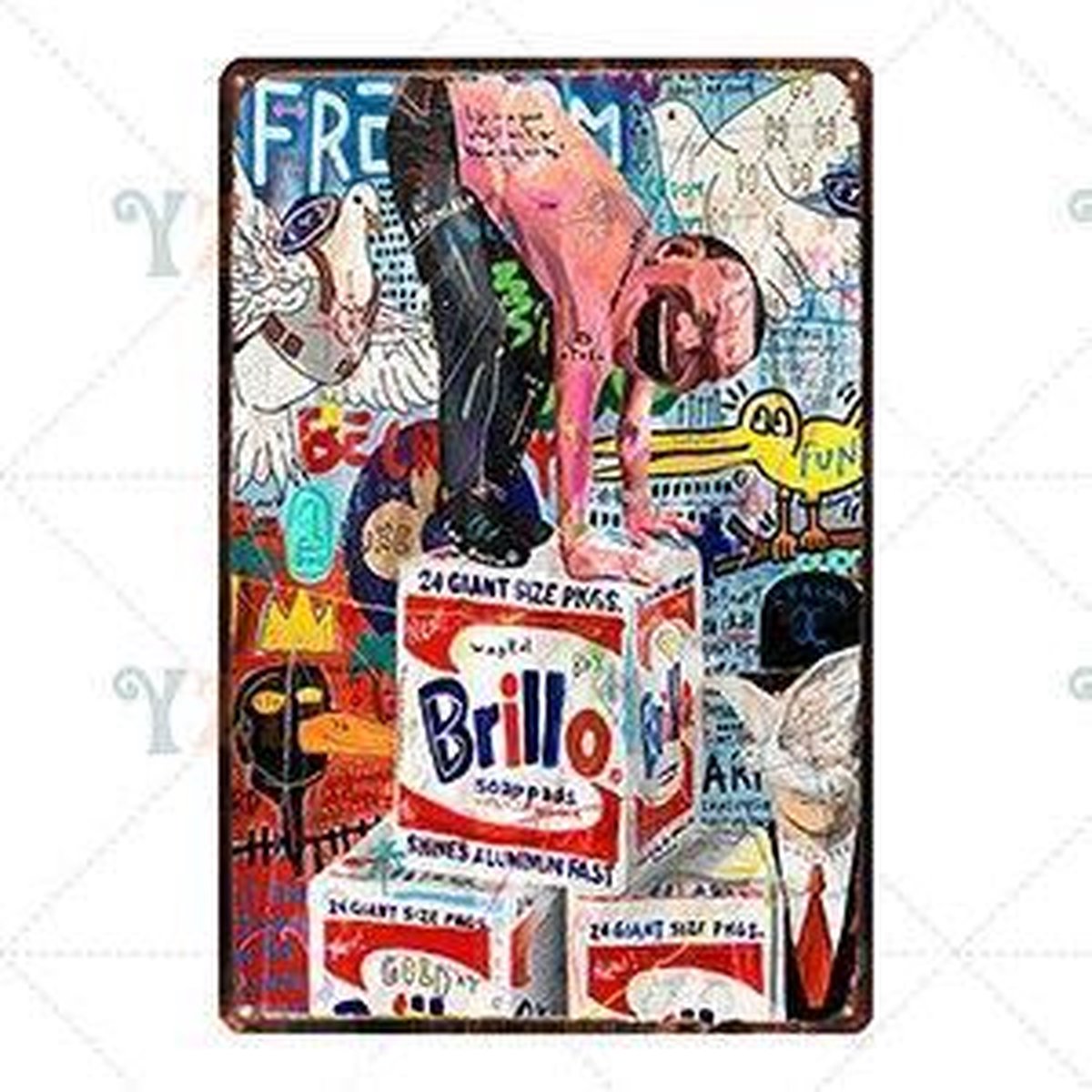 Lot De 4 Plaques Déco Rétro Style Comics Années 50, Super Look Pour Bar Et Maison | 20 X 30 Cm, Métal, Vintage, Offre Spéciale