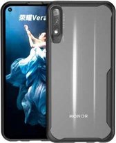 Voor Huawei Honor V30 Tang-serie transparante pc + TPU volledige dekking schokbestendige beschermhoes (zwart)