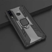 Iron Warrior schokbestendige pc + TPU beschermhoes voor Huawei P30 Lite / Nova 4E, met ringhouder (zwart)