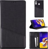 Voor Asus Zenfone 5z ZS620KL MUXMA MX109 Horizontale Flip Leren Case met Houder & Kaartsleuf & Portemonnee (Zwart)