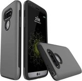 Voor LG G5 Simple Brushed Texture 2 in 1 PC + TPU combinatie beschermhoes (grijs)