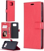Voor Geschikt voor Xiaomi Poco X3 NFC Crazy Horse Texture Horizontale Flip lederen tas met houder & kaartsleuven & portemonnee & fotolijst (rood)