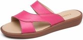 Platte bodem casual mode wilde sandalen voor dames (kleur: rood maat: 37)